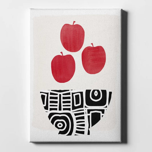 Bowl Of Apples by Linda Woods - Print on Canvas