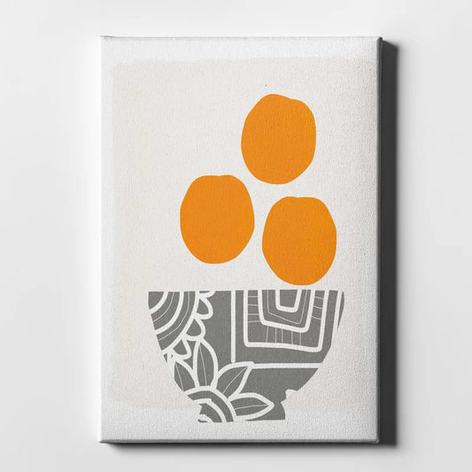 Bowl Of Oranges by Linda Woods - Print on Canvas