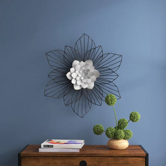Layered Floral Metal Wall Decor